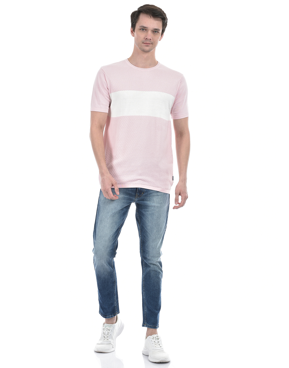 Numero Uno Men Solid Pink T-Shirt